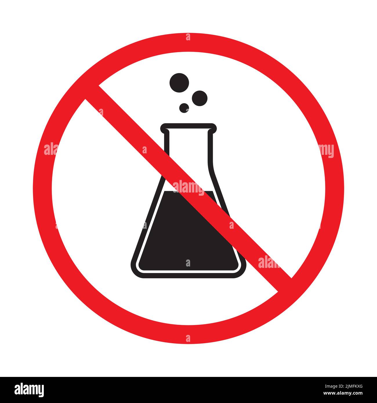 Kein Konservierungsmittel Symbolvektor chemikalienfreies Zeichen für Grafikdesign, Logo, Website, Social Media, mobile App, UI-Abbildung Stock Vektor