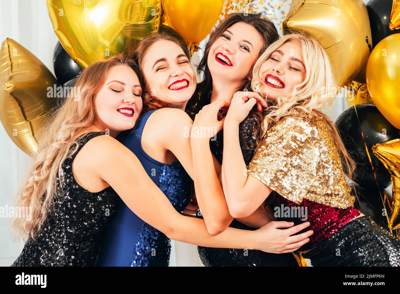 Fancy Party besonderen Ereignis Freundschaft Mädchen Stockfoto