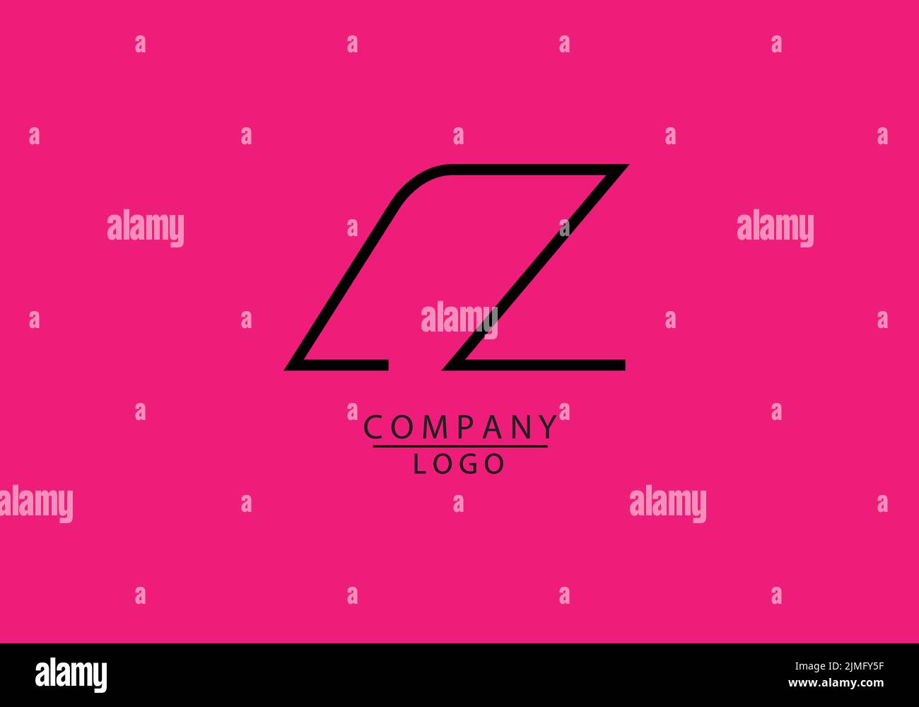 Abstrakte Alphabete Buchstaben AZ oder Ein Z-Logo Stock Vektor