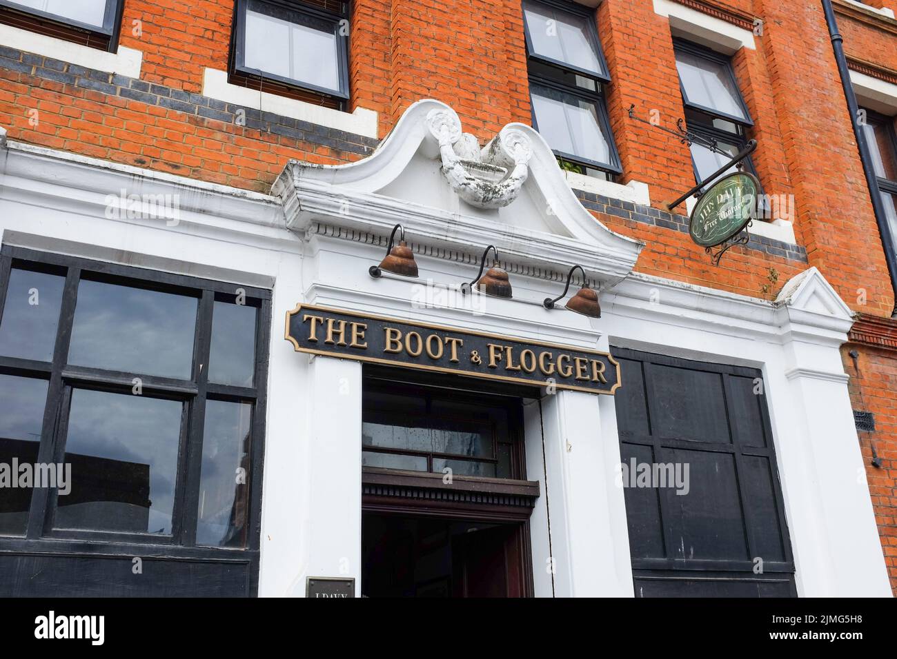 The Boot & Flogger Pub in der Nähe des Borough Market in Southark, London, England. Stockfoto