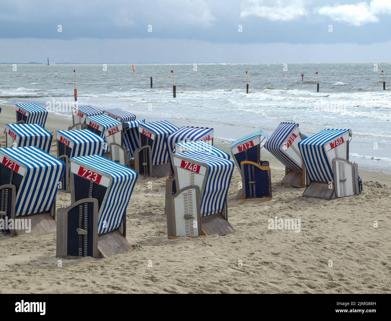 Norderney Strand Stockfoto