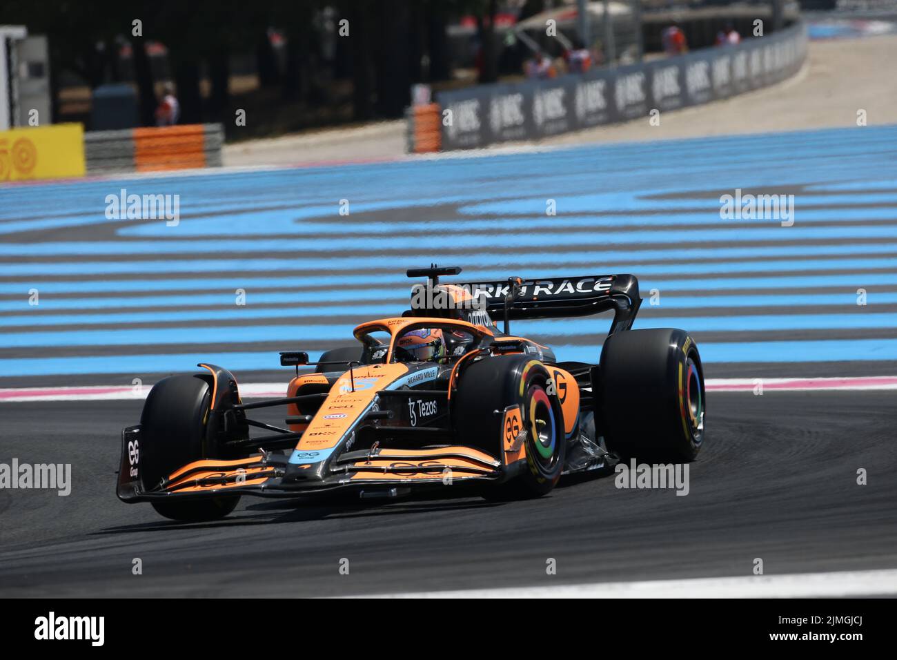 jul 22 2022 Le Castellet, Frankreich - F1 2022 Frankreich GP - freies Training 1 - Daniel Ricciardo (AUS) McLaren MCL36 Stockfoto