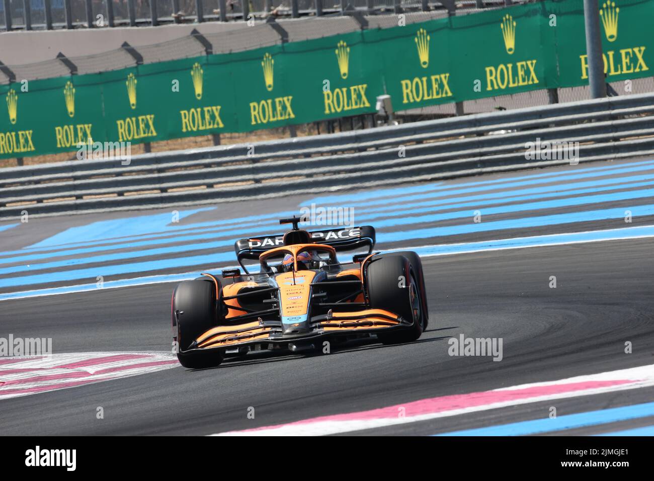 jul 22 2022 Le Castellet, Frankreich - F1 2022 Frankreich GP - freies Training 1 - Daniel Ricciardo (AUS) McLaren MCL36 Stockfoto