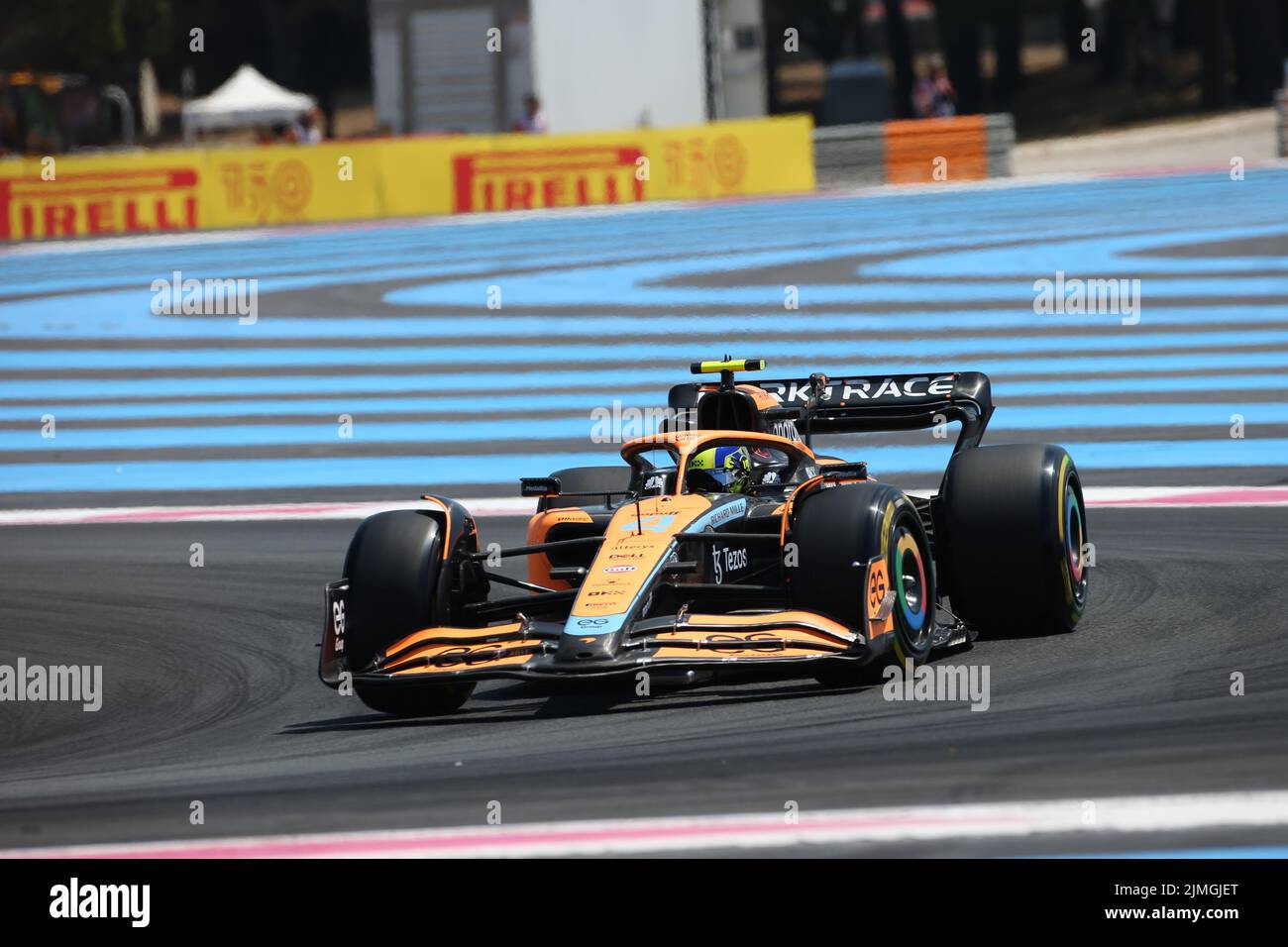 jul 22 2022 Le Castellet, Frankreich - F1 2022 Frankreich GP - freies Training 1 - Lando Norris (GBR) McLaren MCL36 Stockfoto