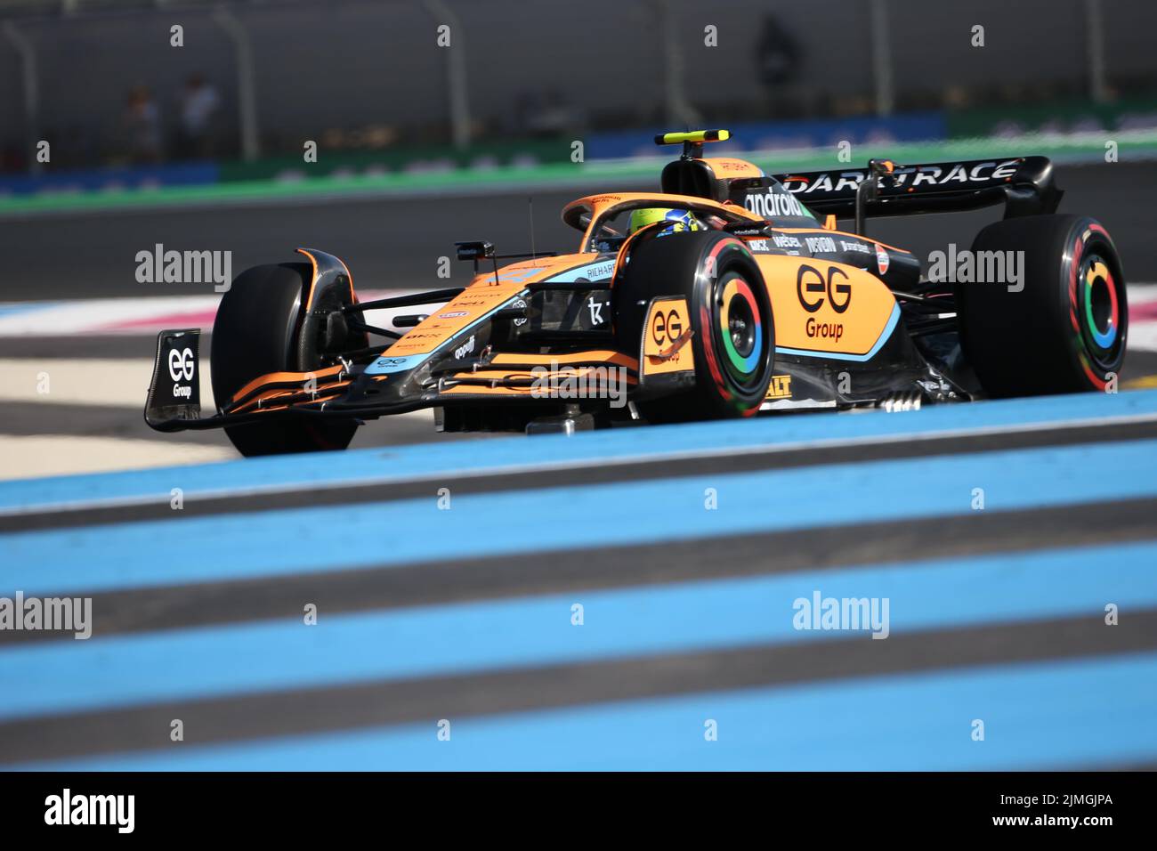 jul 22 2022 Le Castellet, Frankreich - F1 2022 Frankreich GP - freies Training 2 - Lando Norris (GBR) McLaren MCL36 Stockfoto