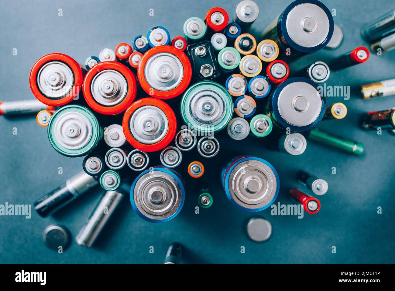 Batterie Recycling Umweltschutz Ökologie Stockfoto