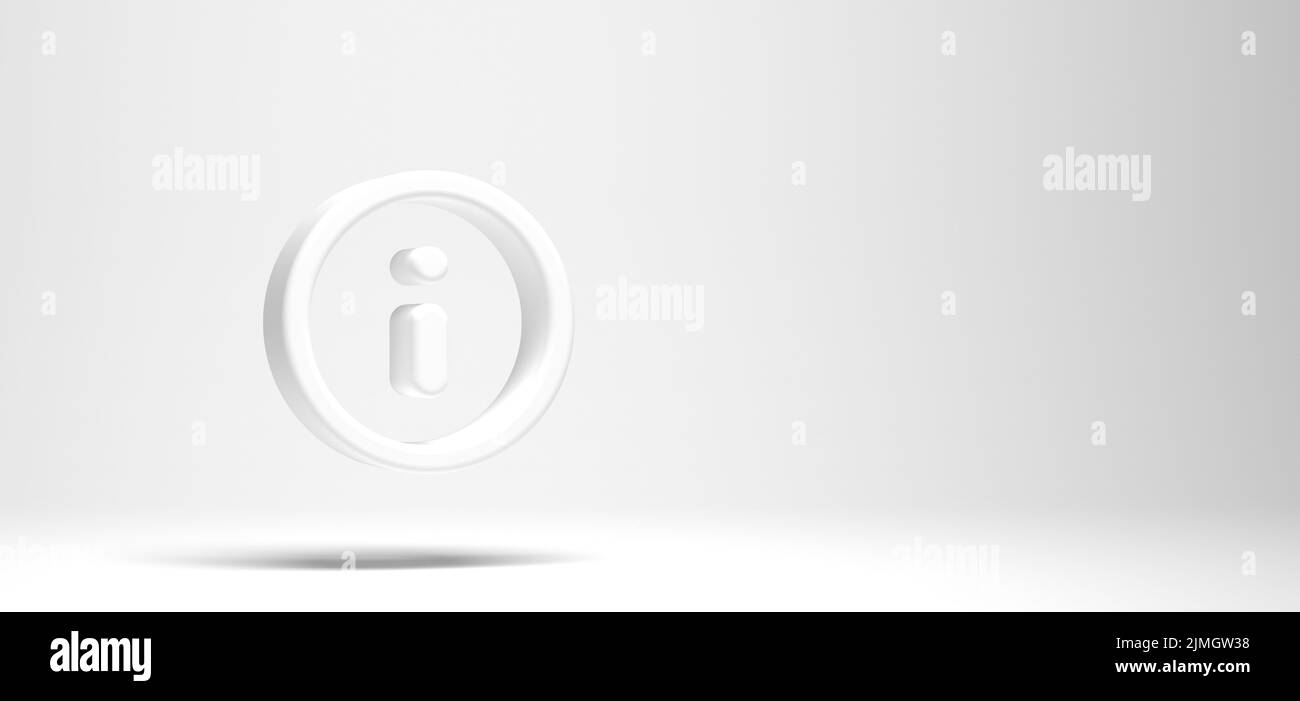 Kontaktsymbol als Teil der Kommunikation - 3D Illustration Stockfoto