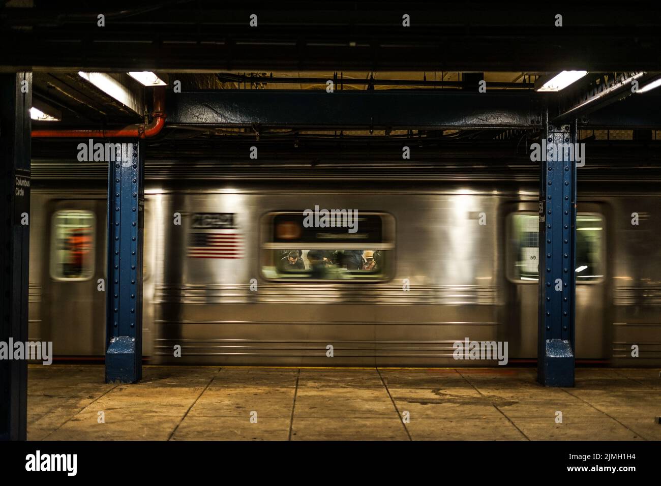 Bild der New Yorker U-Bahn Stockfoto