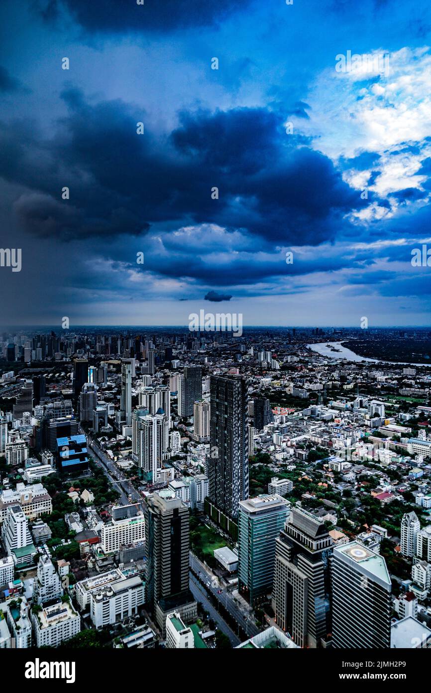 Bild von Wolkenkratzern in Bangkok (Thailand) Stockfoto