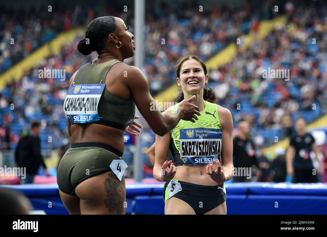 Chorzow, Polen. 06. August 2022. Pia Skrzyszowska während der Wanda