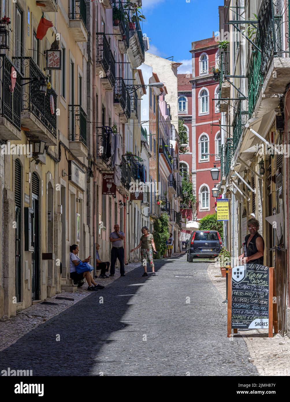 Straßen von Lissabon, Portugal Stockfoto