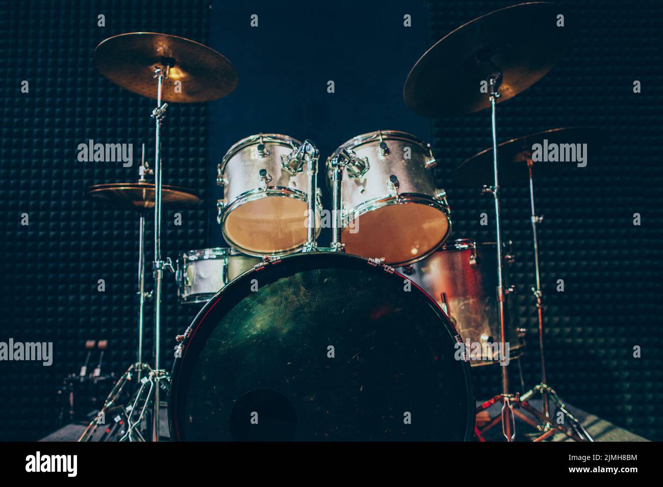 Professionelle Musik Schule Rock Konzert Schlagzeug Stockfoto