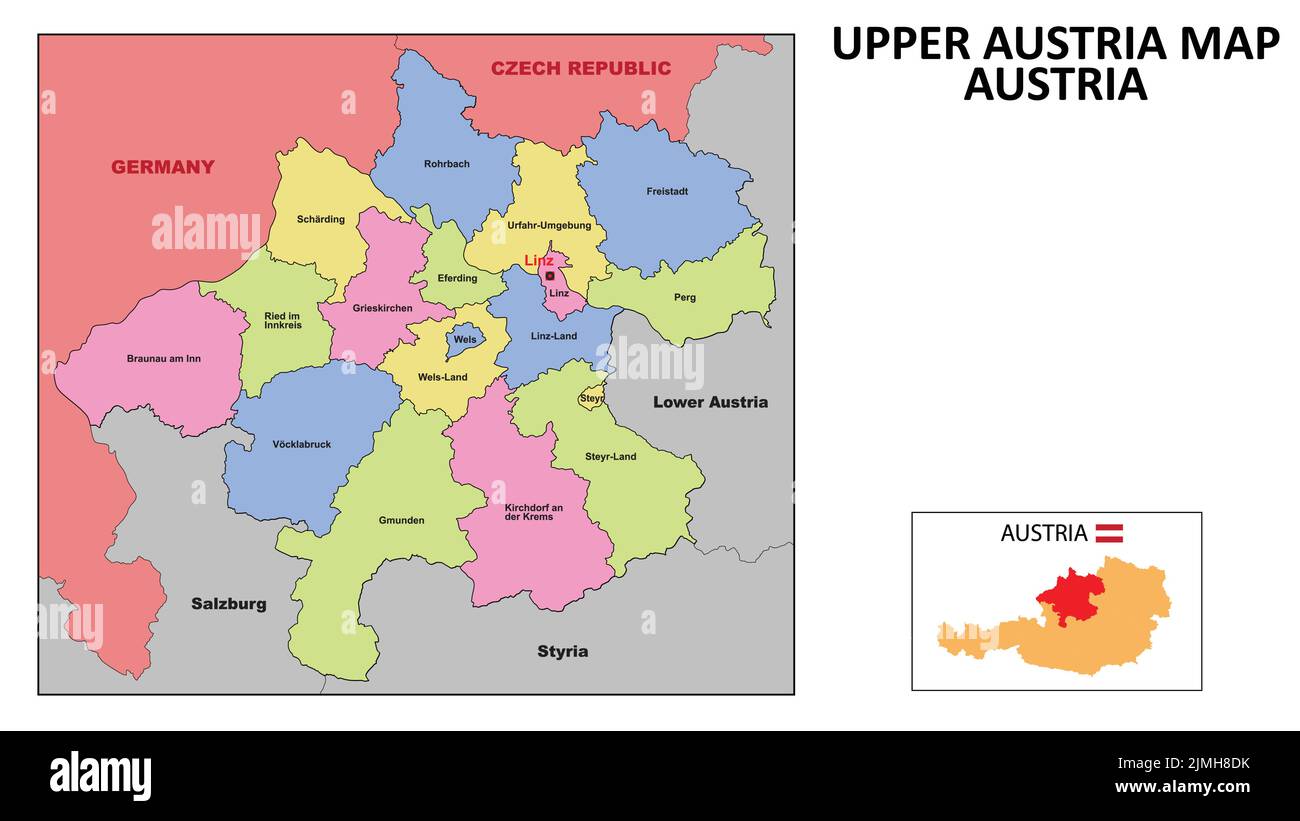 Map upper austria -Fotos und -Bildmaterial in hoher Auflösung – Alamy