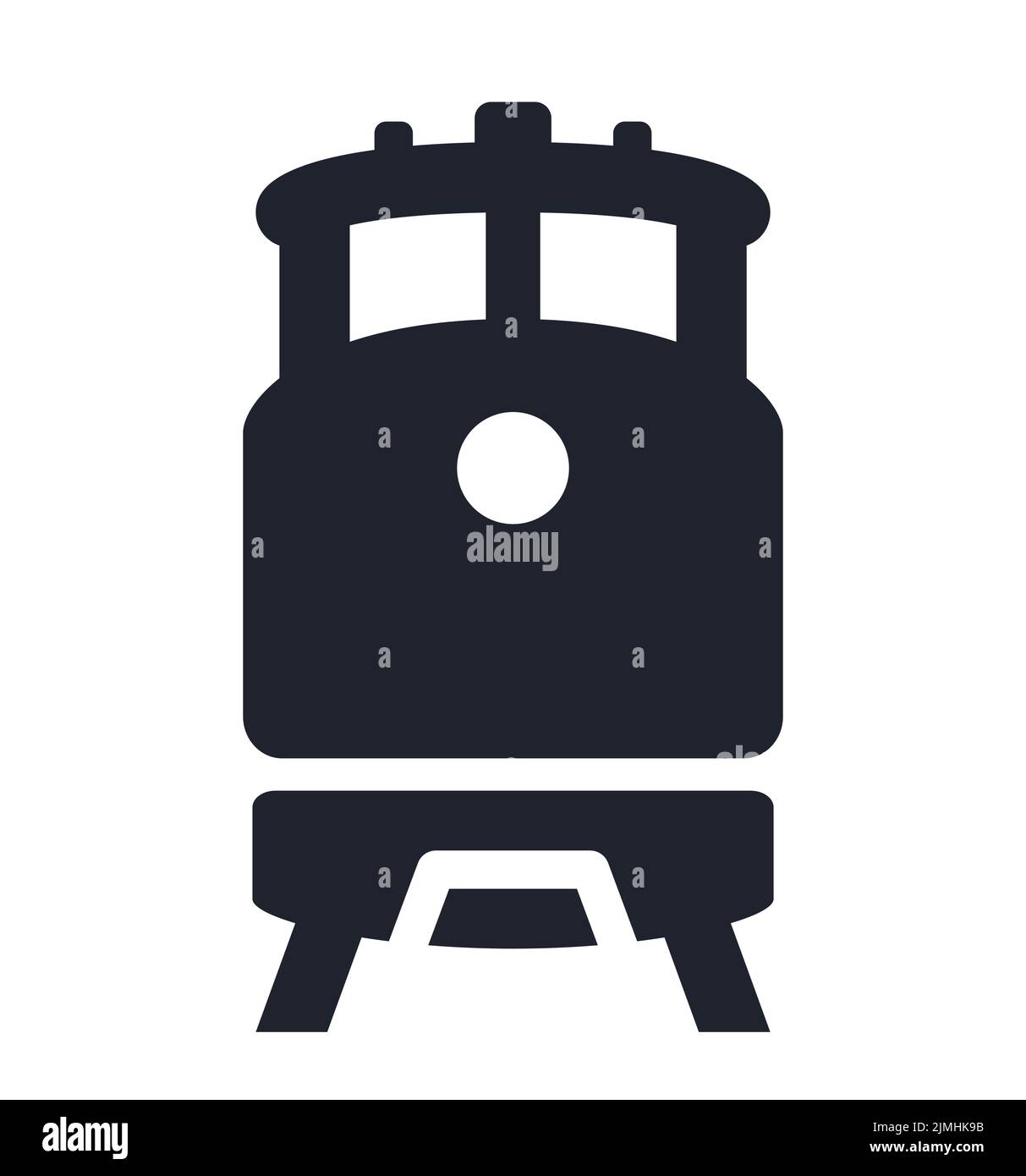 Eisenbahn Diesel Zug Zeichen Güterverkehr Symbol Vektor Illustration Symbol Stock Vektor