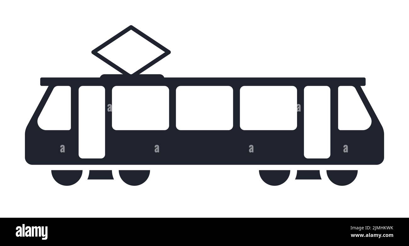Bahngleise Überquerung Zeichen Vektor-Symbol Stock Vektor