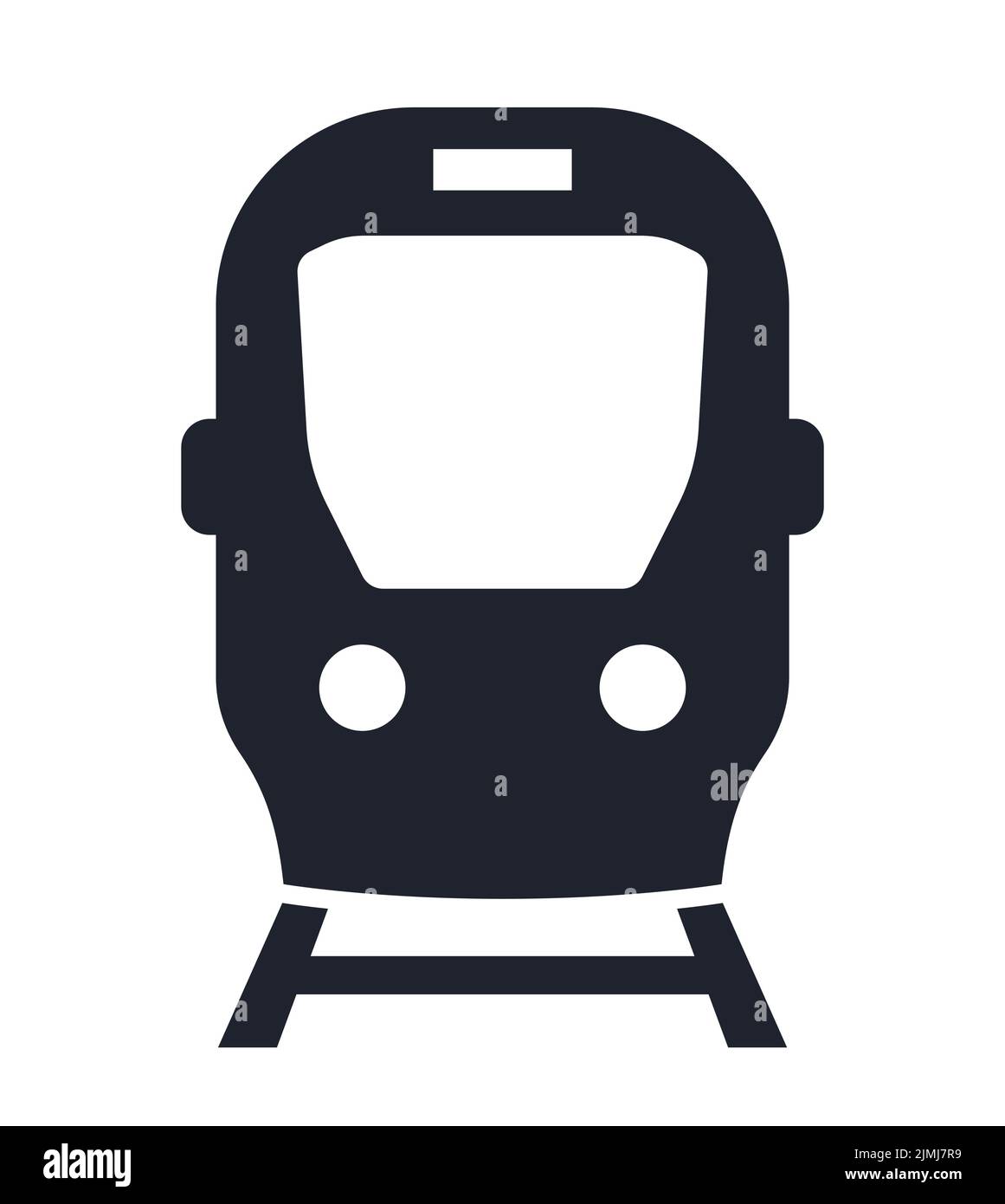 Straßenbahn U-Bahn Straßenbahn Vektor-Symbol Stock Vektor