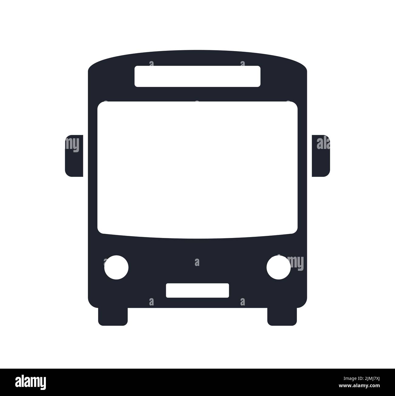 Symbol für Bus- oder Busbahnhofsymbol Verkehrsvektor-Illustration Stock Vektor