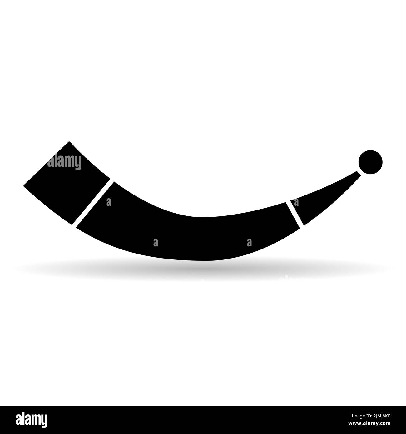 Viking Trinkhorn Symbol, Kultur Dekoration Tradition Symbol, Retro-Ausrüstung Getränk Vektor Illustration. Stock Vektor