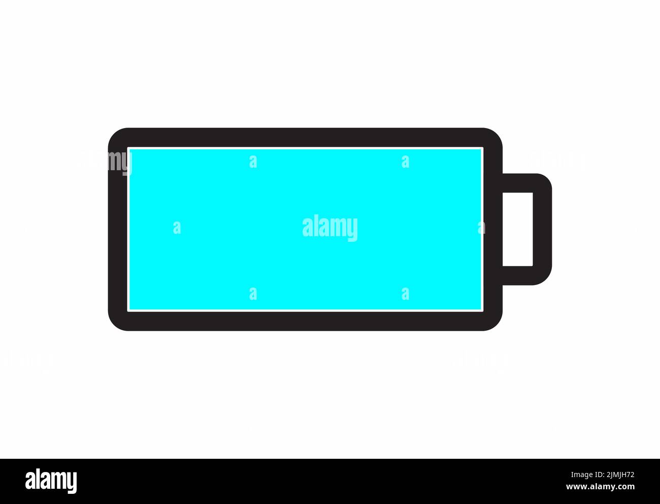 Symbol Für Die Leiste Für Den Flachen Akku Abbildung Symbol Für Die Minimale Technologie Stock Vektor