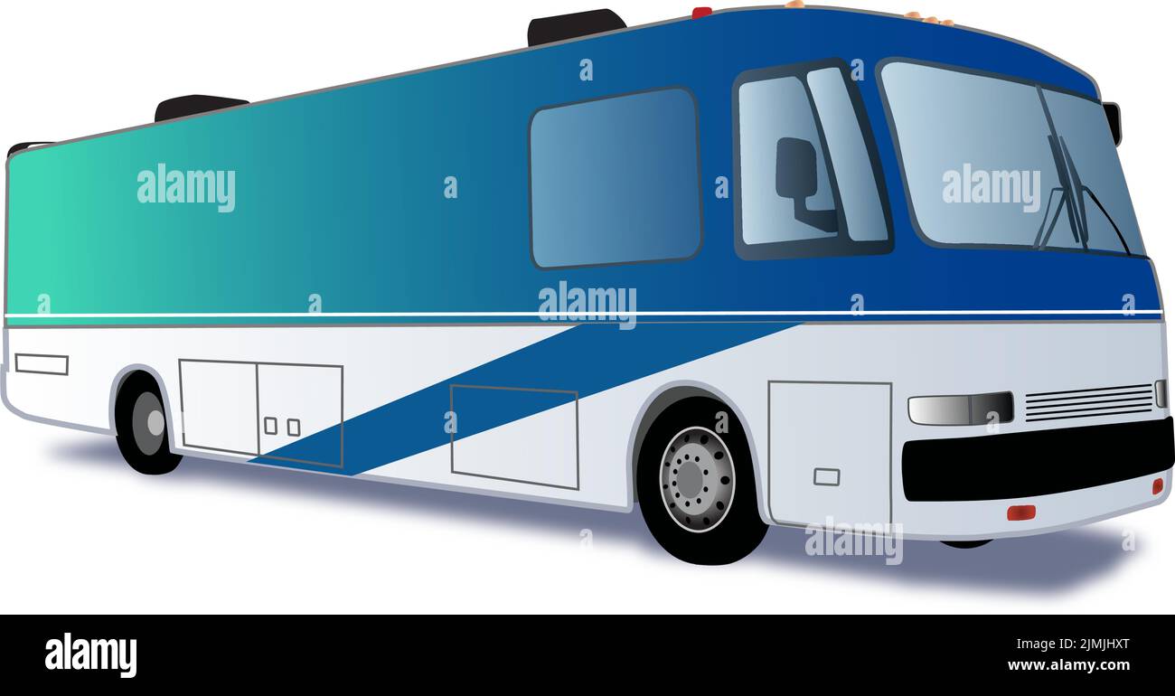 Großes Wohnmobil Wohnmobil Stock Vektor