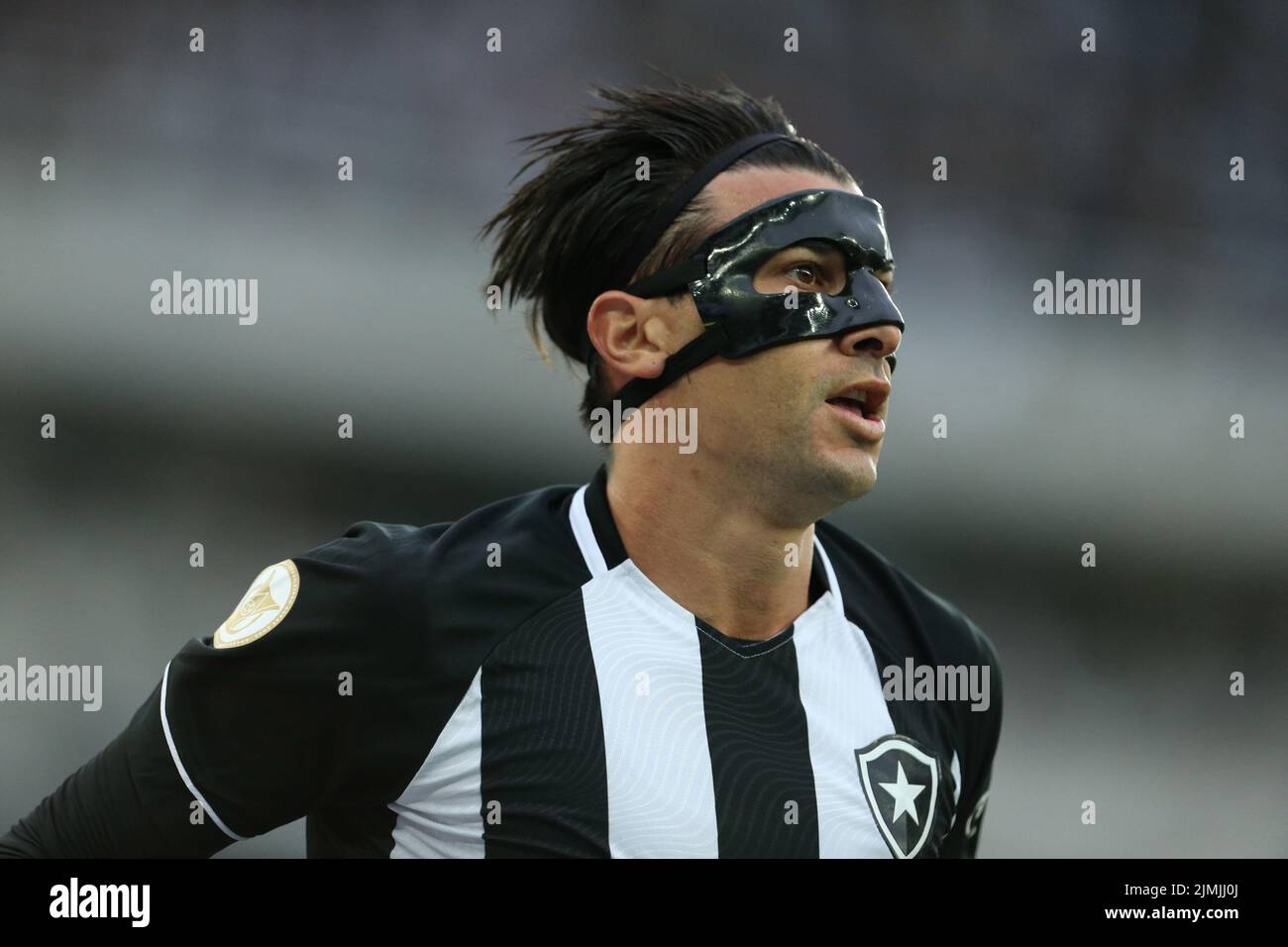 6.. August 2022: Estadio Nilton Santos: V&#mixed;ctor Cuesta von Botafogo, feiert sein Tor; Campeonato Brasileiro Série Ein Fußball, Botafogo gegen Ceara Stockfoto