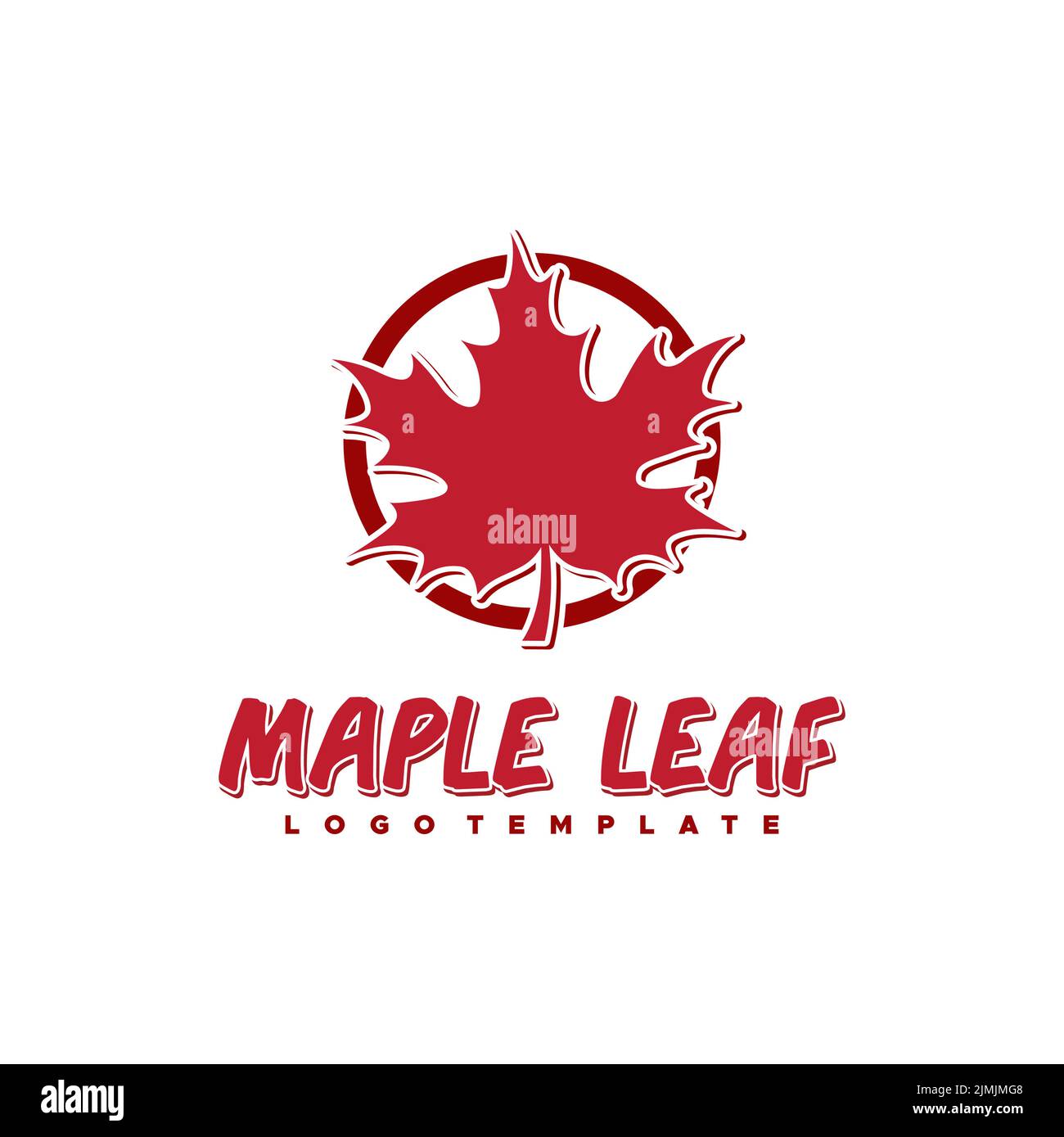 Designinspiration Für Das Maple Leaf Icon Logo Stock Vektor