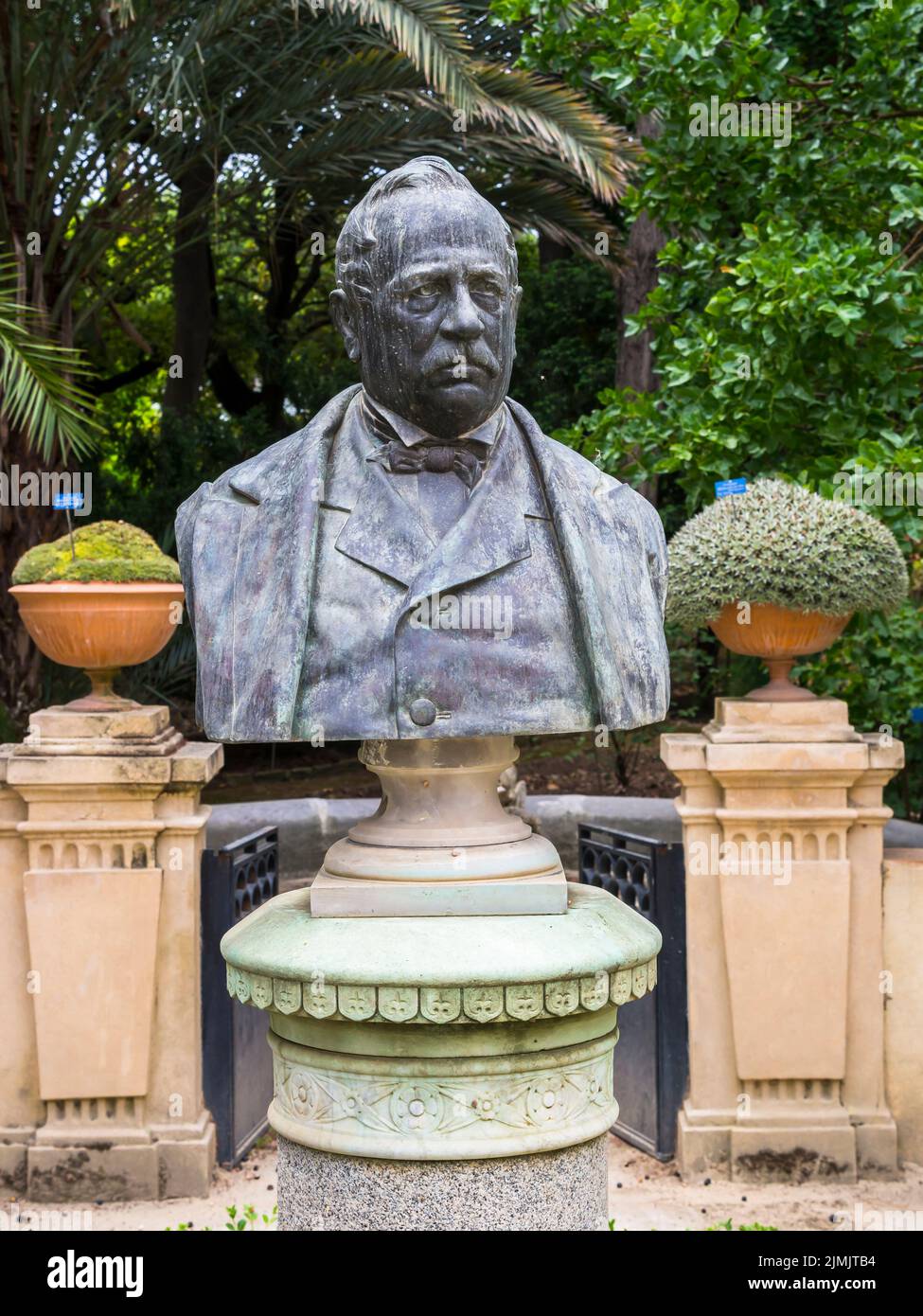 BÃ¼ste von Agostina Todaro in der Villa Giulia Stockfoto