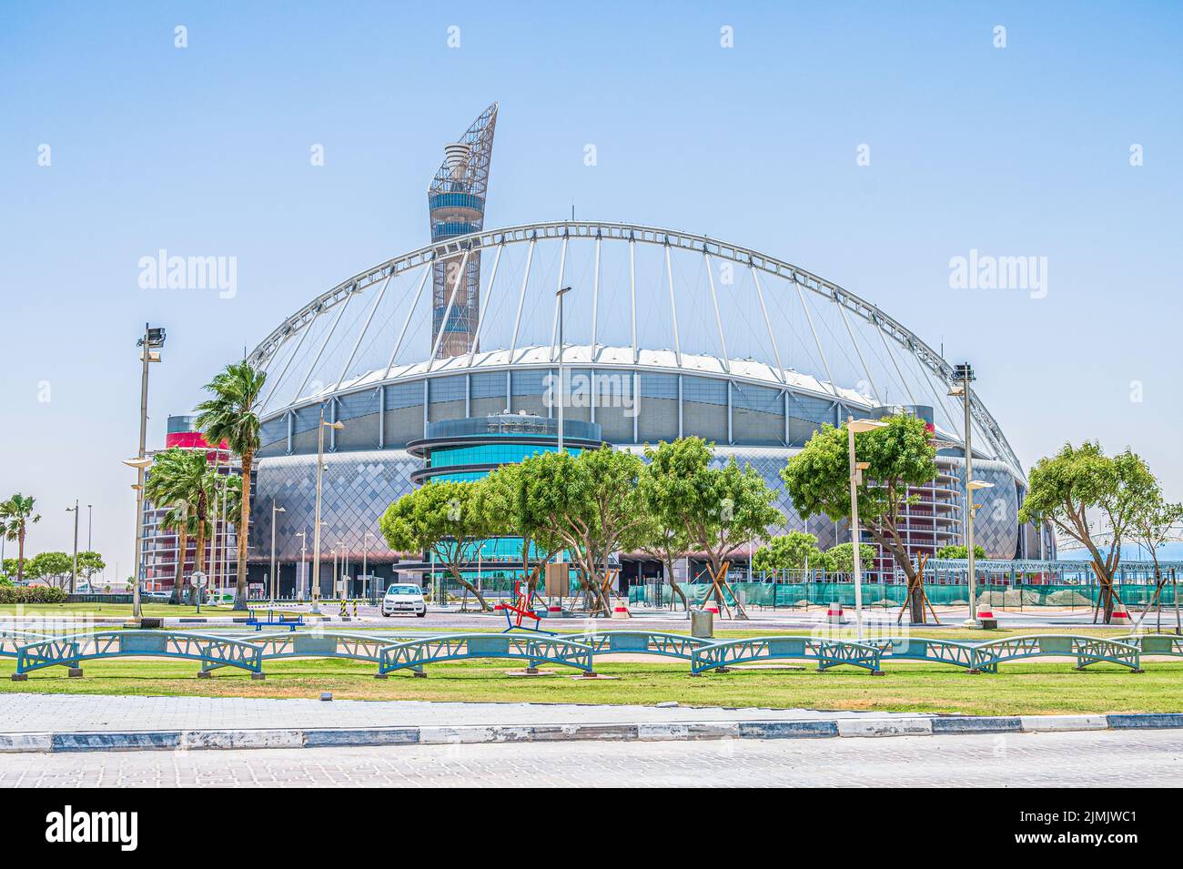 Im Al KhalifaStadion werden in Katar Spiele für die FIFA