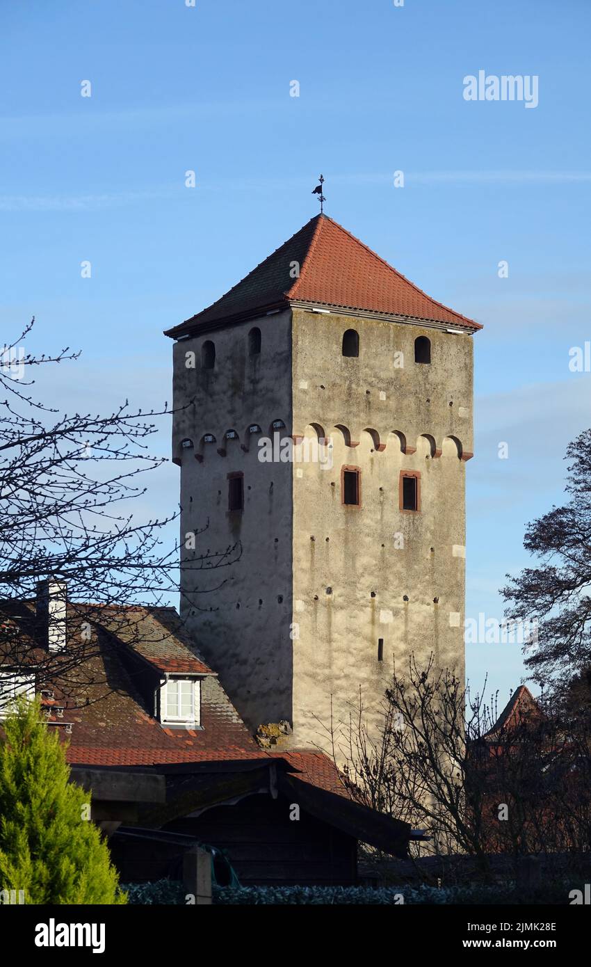 Hexenturm in Babenhausen Stockfoto
