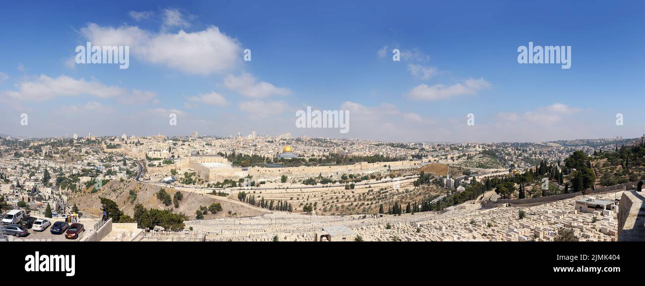Panorama von Jerusalem Stockfoto