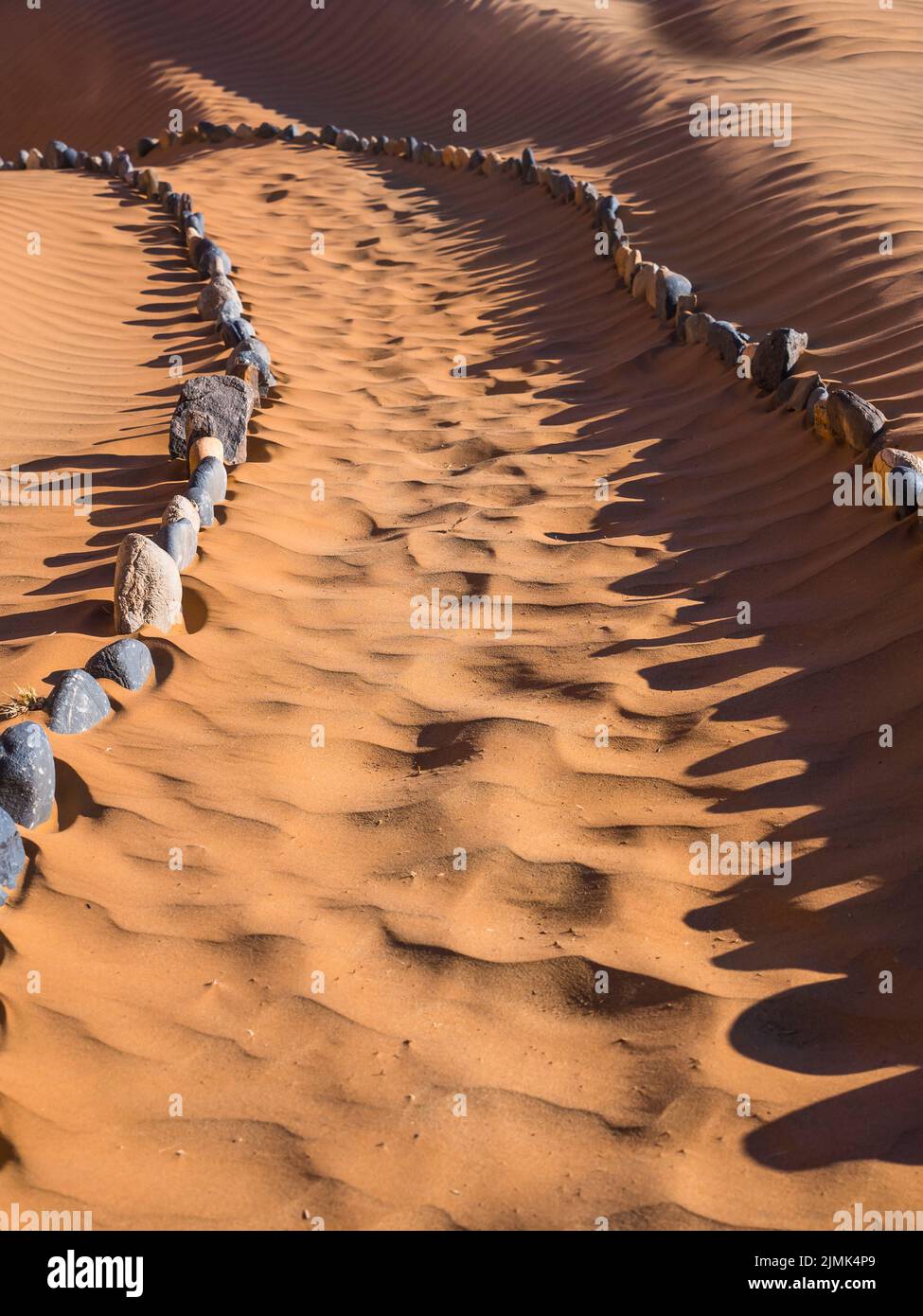 Weg durch Sanddüne Stockfoto