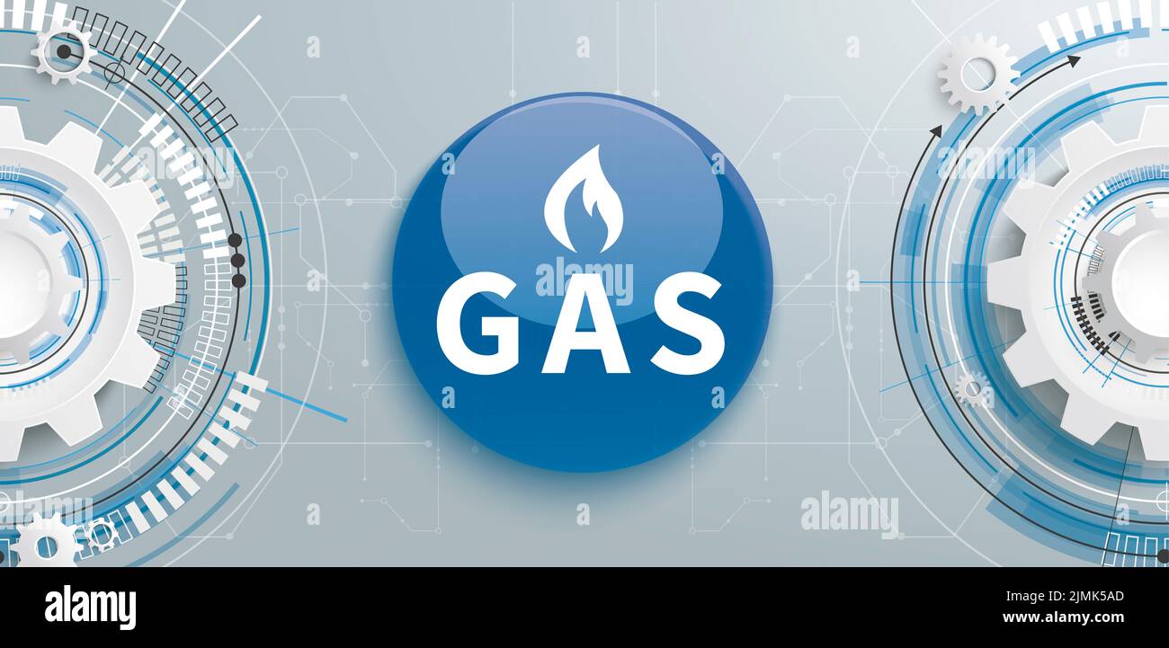 Getriebebau, Leiterplatte, Gas Stockfoto