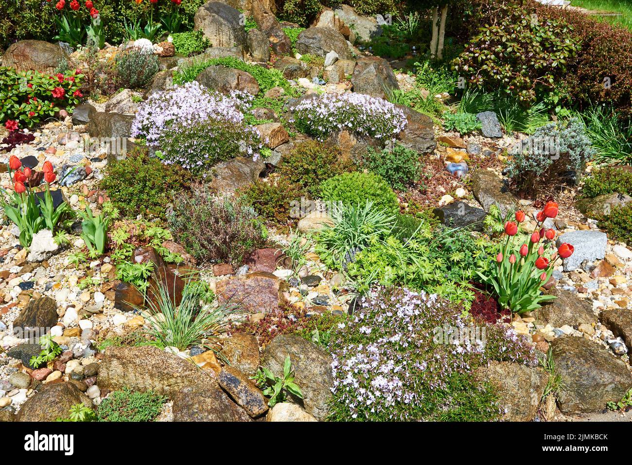 Steingarten Stockfoto