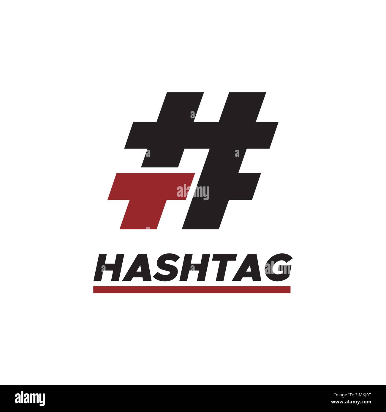 Hashtag Social Media Trending Topic Icon Logo Design inspiration Stock Vektor