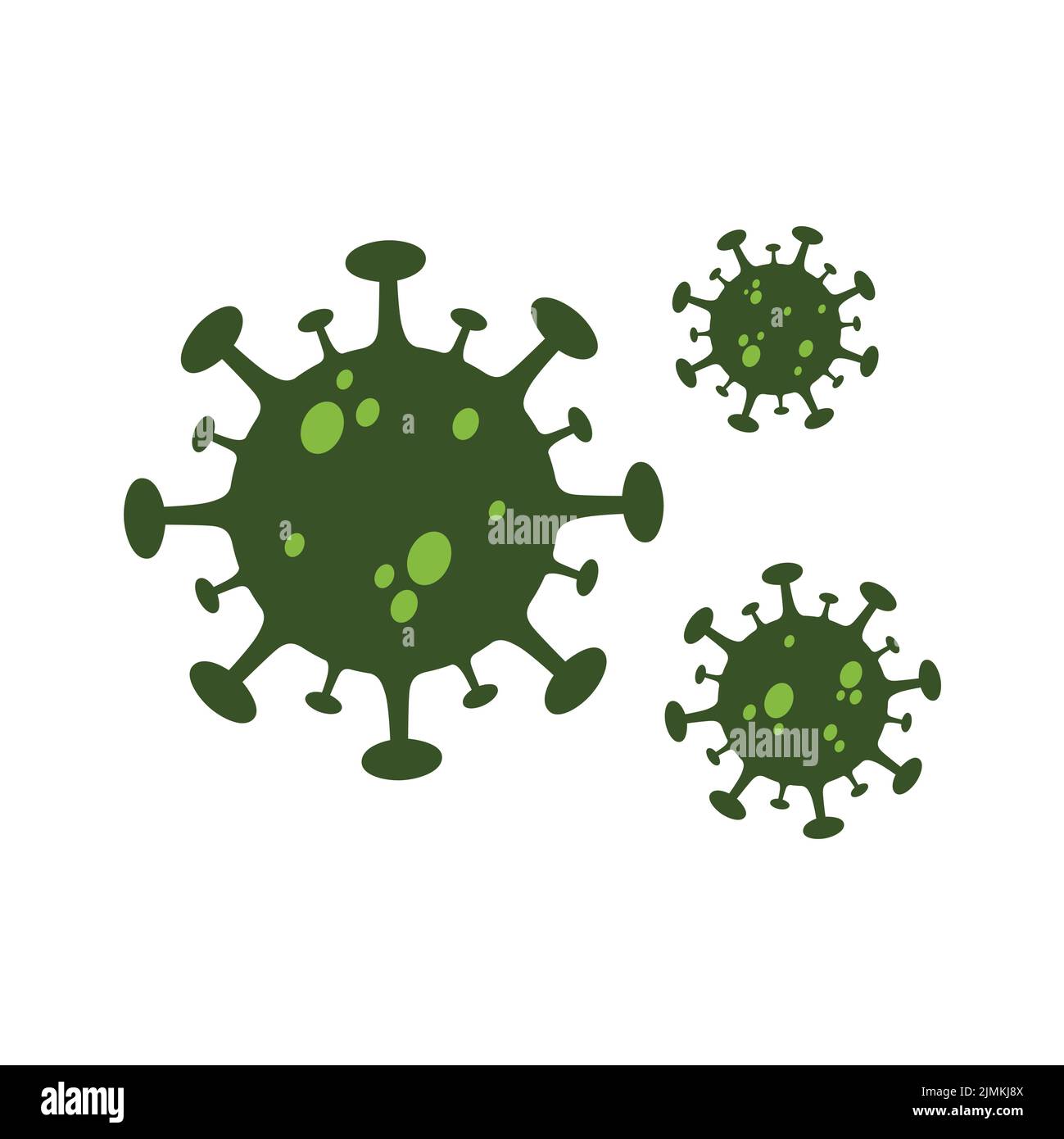 Bakterielle Virus Vektor Illustration Für Health Care Design Stock Vektor