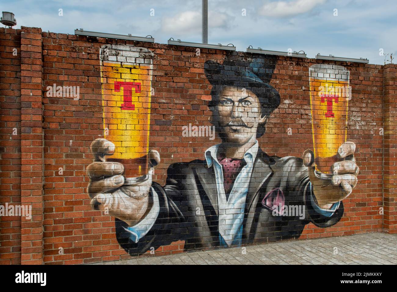 Tennent's Street Art, Glasgow, Schottland Stockfoto