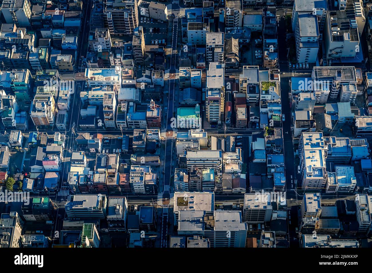 Luftaufnahme von Shimomachi von Tokyo Sumida-ku Stockfoto