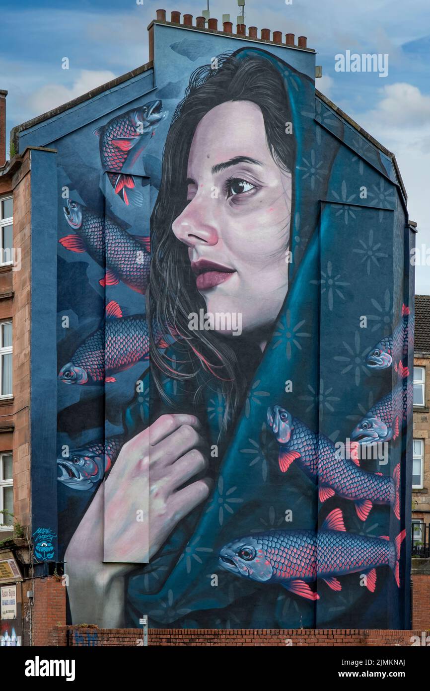 Abercromby Street Art, Glasgow, Schottland Stockfoto