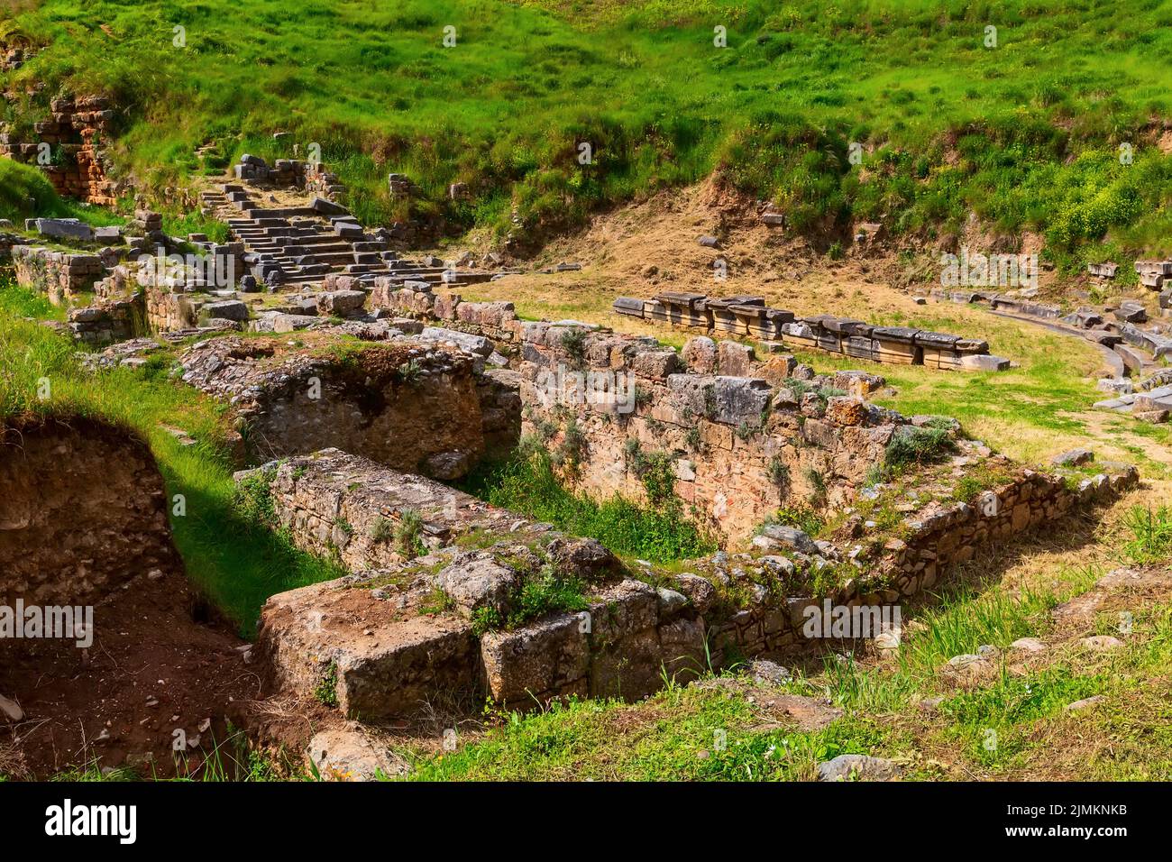 Alte Sparta Ruinen, Peloponnes, Griechenland Stockfoto