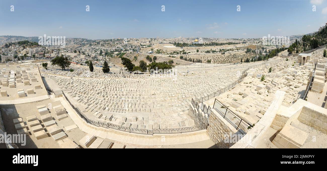 Panorama von Jerusalem Stockfoto