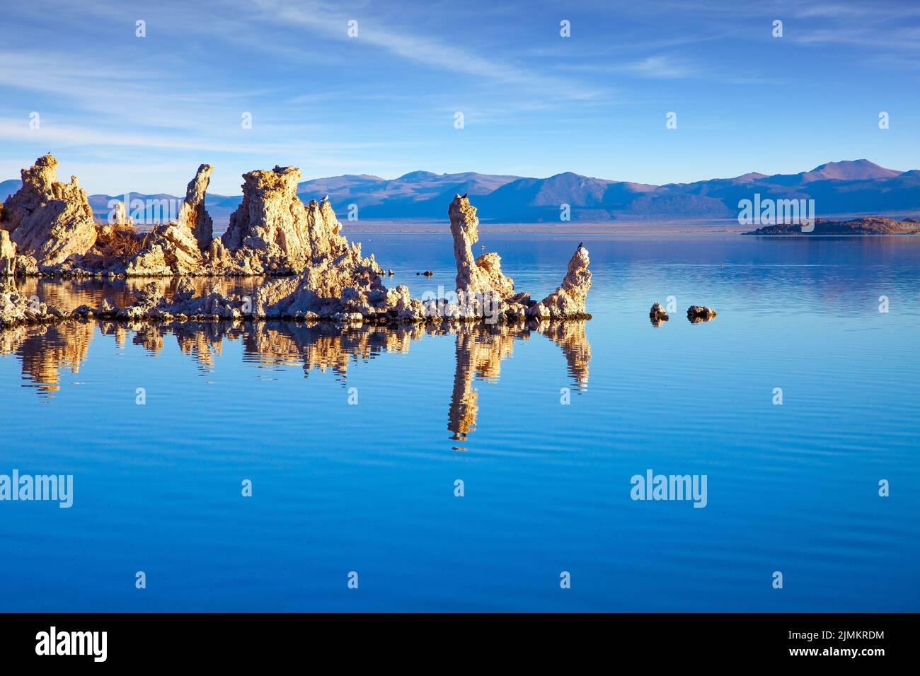 Kalktufftürme mit bizarren Formen Stockfoto