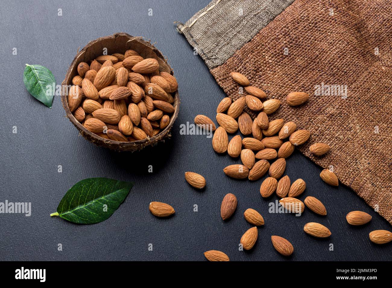 Nahaufnahme Ansicht NUTS Konzept Anordnung Stockfoto