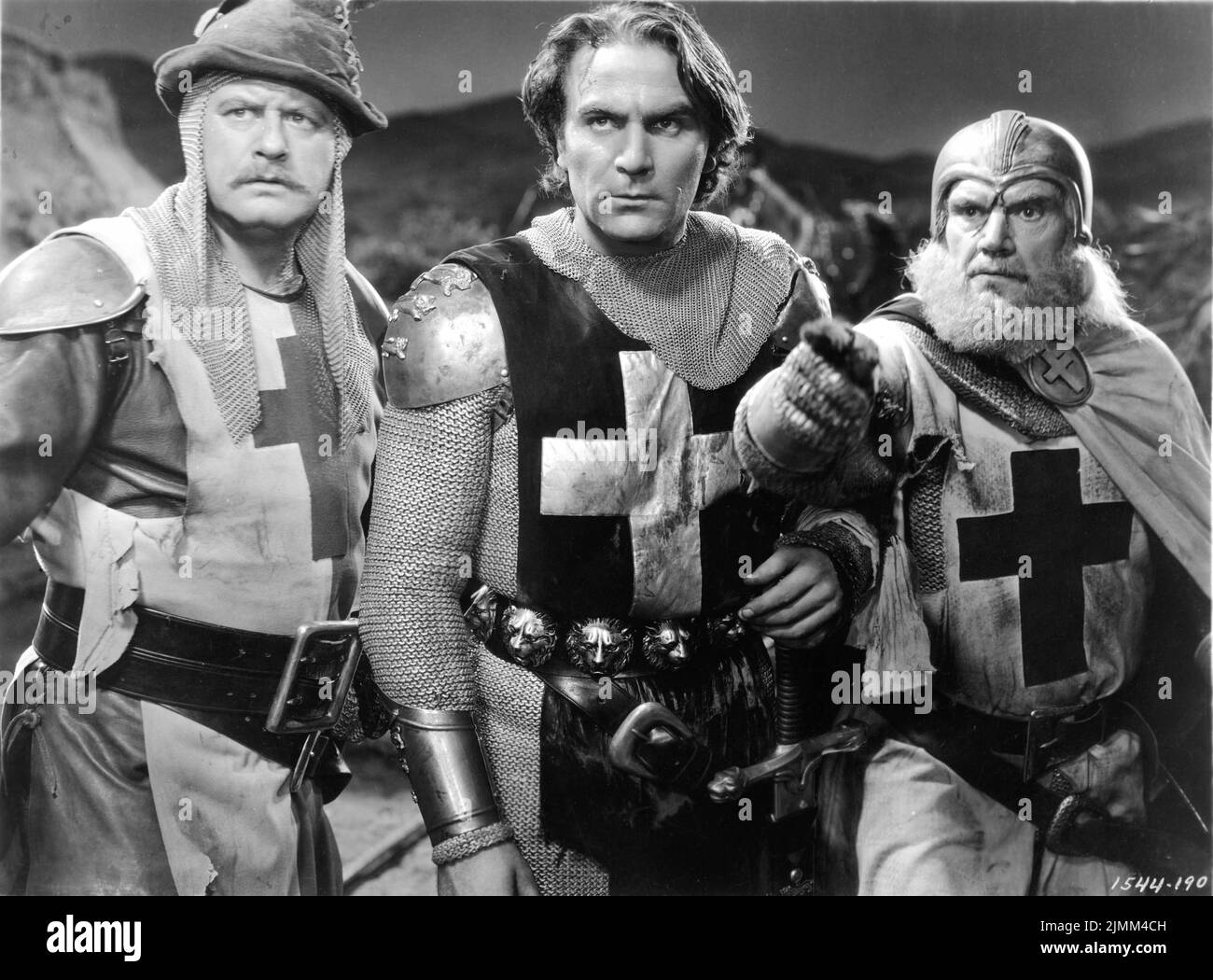 ALAN Hale und HENRY WILCOXON in THE CRUSADES 1935 Regisseur CECIL B. DeMille Drehbuch Harold Lamb Waldemar Young und Dudley Nichols Regie Roland Anderson Paramount Picturs Stockfoto