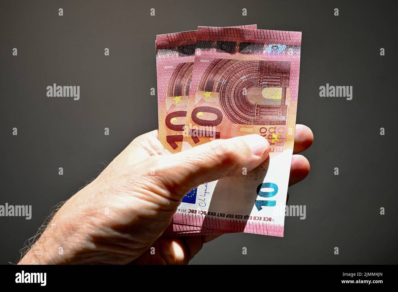 10 Euro-Banknoten Stockfoto