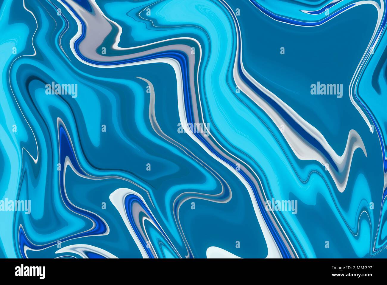 Hintergrund Verlauf körnige Textur. Tapete fluide Blau- und Cyantöne. Stockfoto