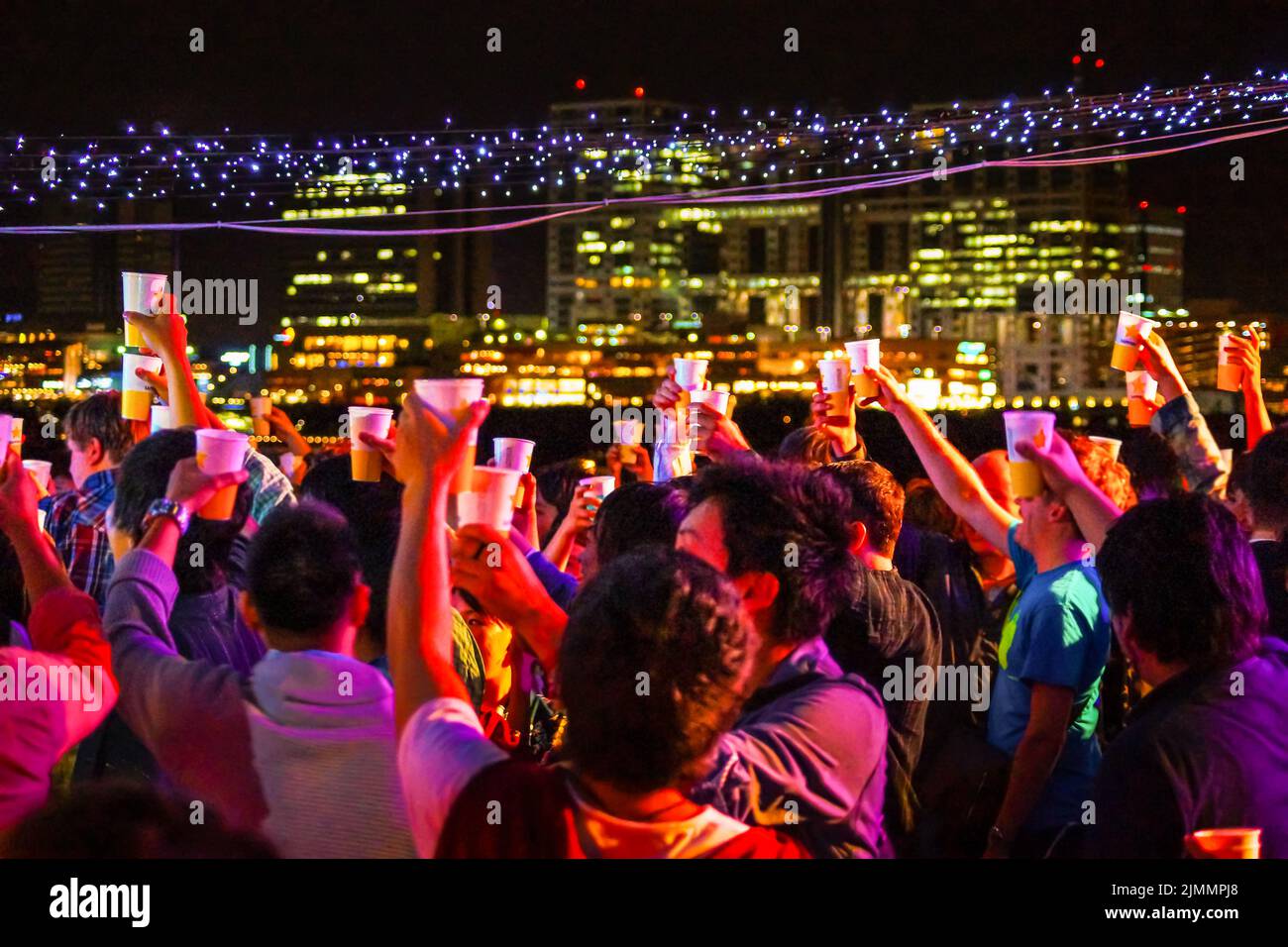 Von der Party live im Nachtclub Bild Stockfoto