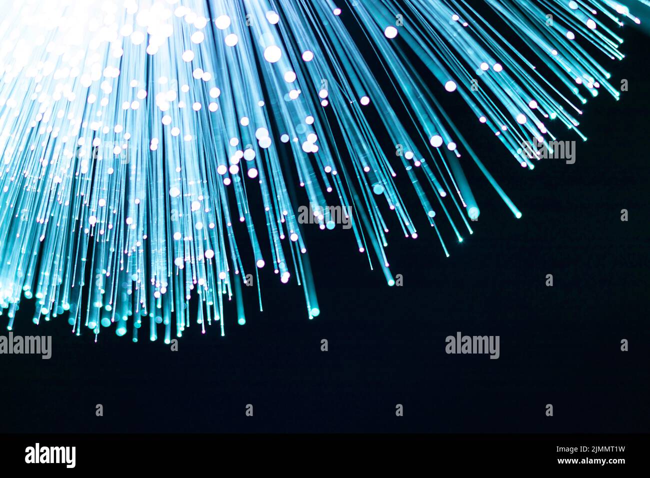Blau glänzende Glasfaser Stockfoto Blau glänzende Glasfaser Stockfoto