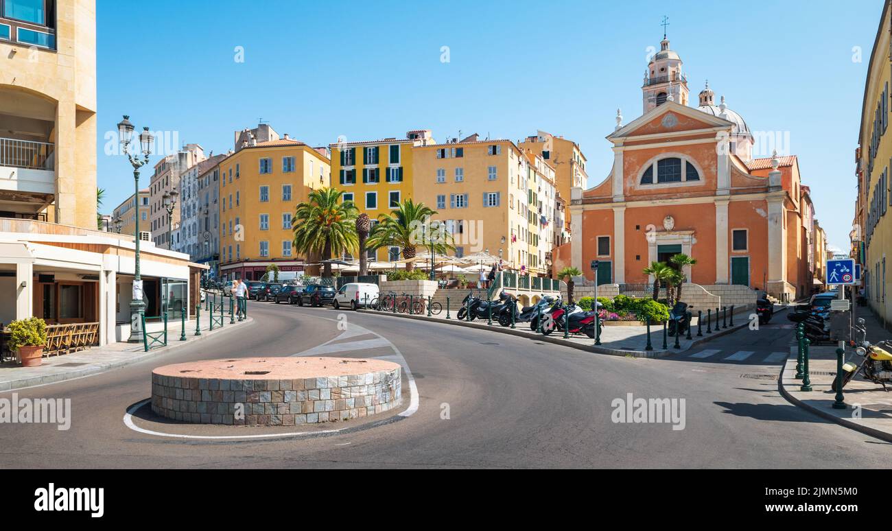 Kathedrale von Ajacio im Stadtzentrum, Korsika, Frankreich. Stockfoto