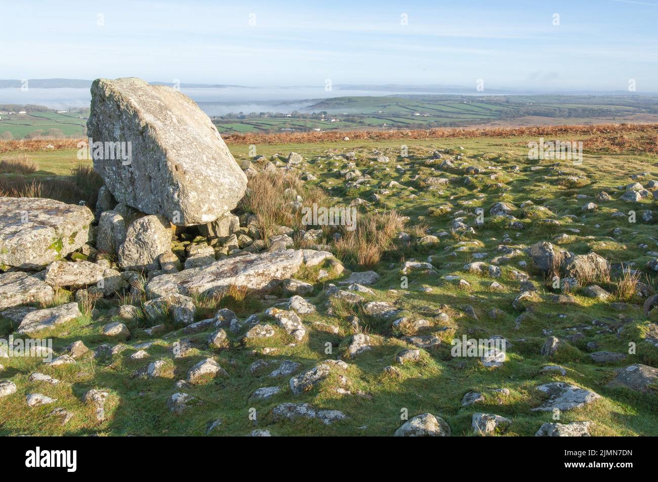 Arthur's Stone, Maen Ceti, Grabkammer, Gower Stockfoto