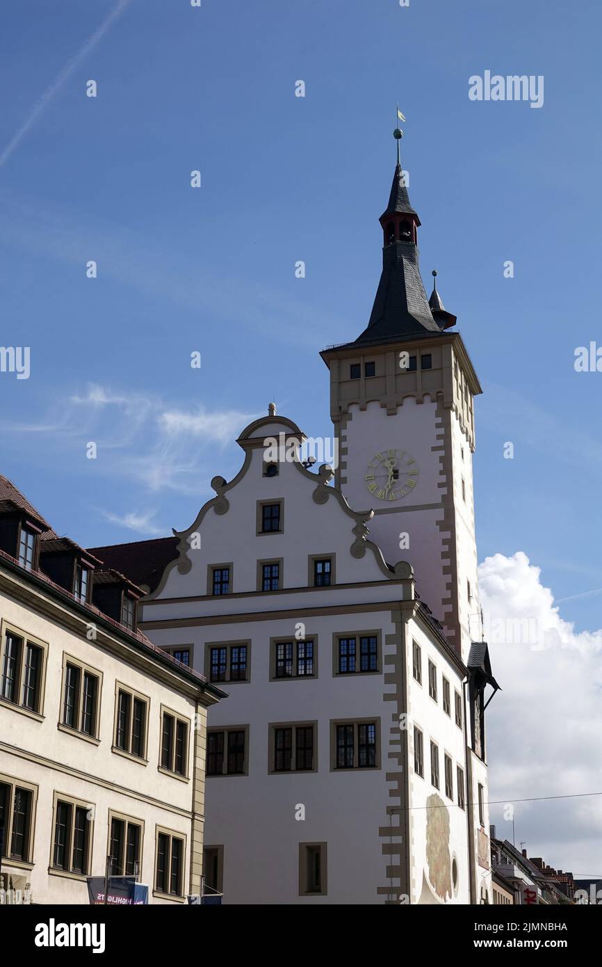Rathaus in Würzburg Stockfoto